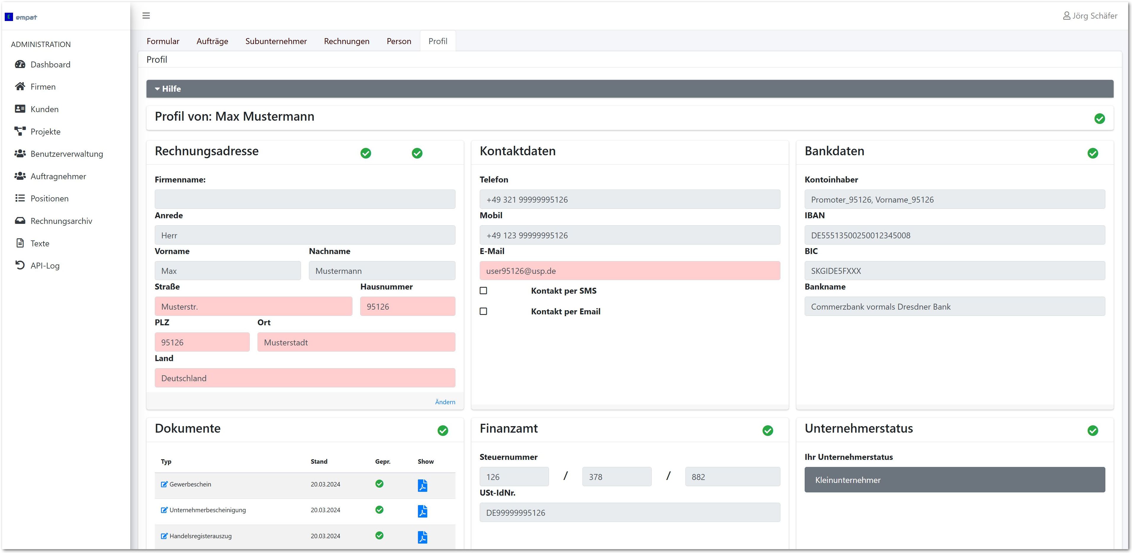 Abrechnungsplattform